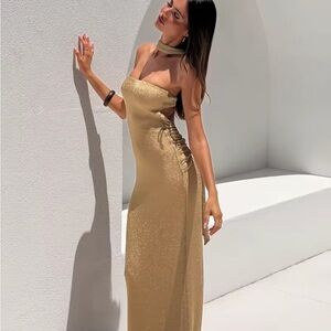 Tiger Mist Gold Gown